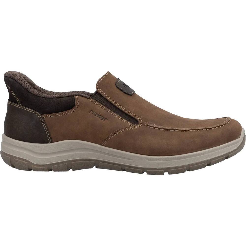 NEW RIEKER men's todd 03655 shoe in brown / moro / braun